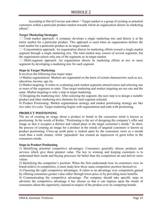 2 module Marketing Management | PDF