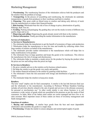Marketing Management module 2 uma k | PDF