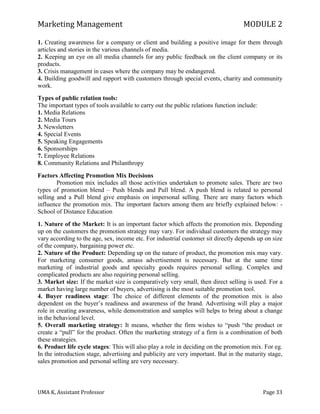 Marketing Management module 2 uma k | PDF