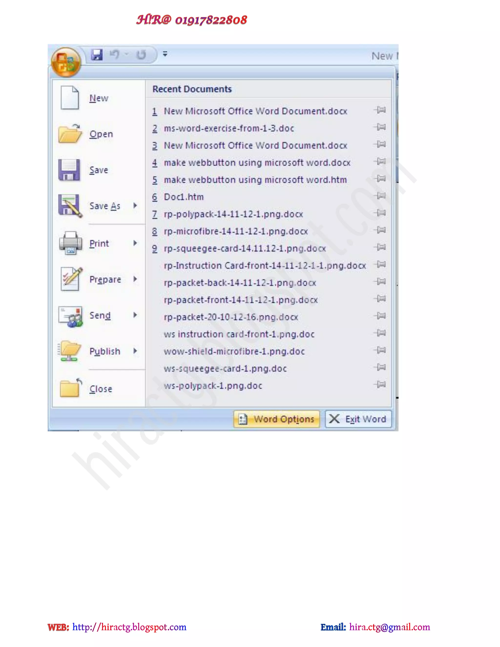 MS OFFICE WORD 2007 TUTORIAL PDF FREE DOWNLOAD IN HINDI visual data 7