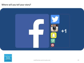 10multifamily-social-media.com
Where will you tell your story?
1
+1
 