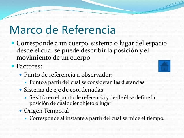 2M unidad 1: movimiento - marco y sistema de referencia