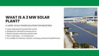 2 MW Solar Power Plant Cost in Gujarat (2026) | PDF