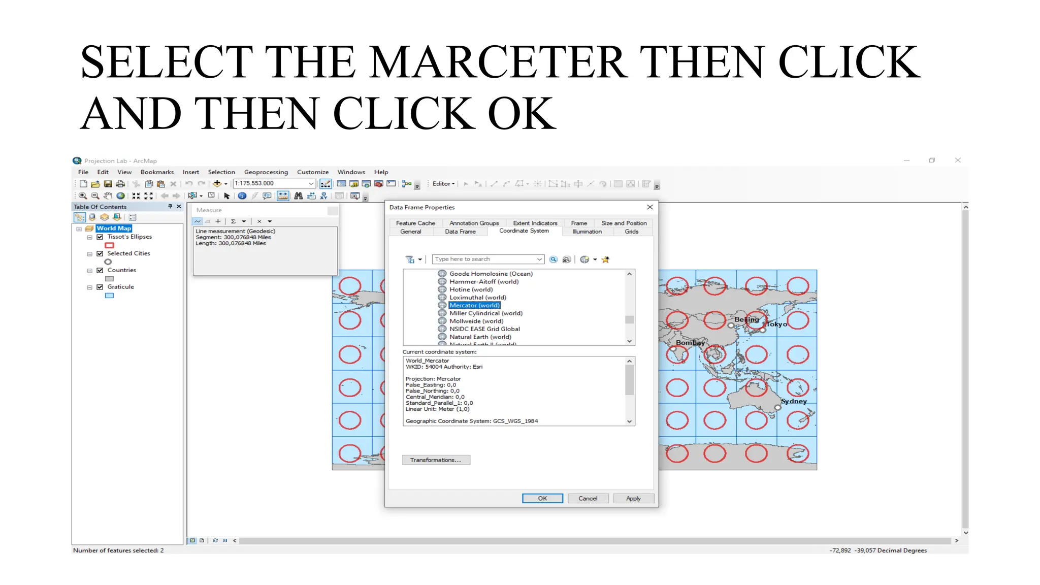 SELECT THE MARCETER THEN CLICK
AND THEN CLICK OK