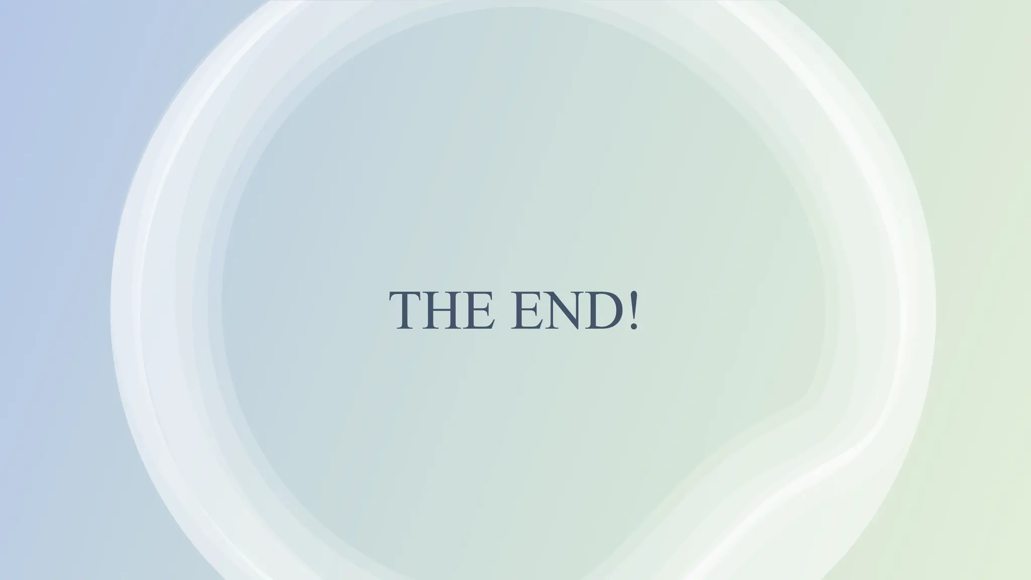 THE END!