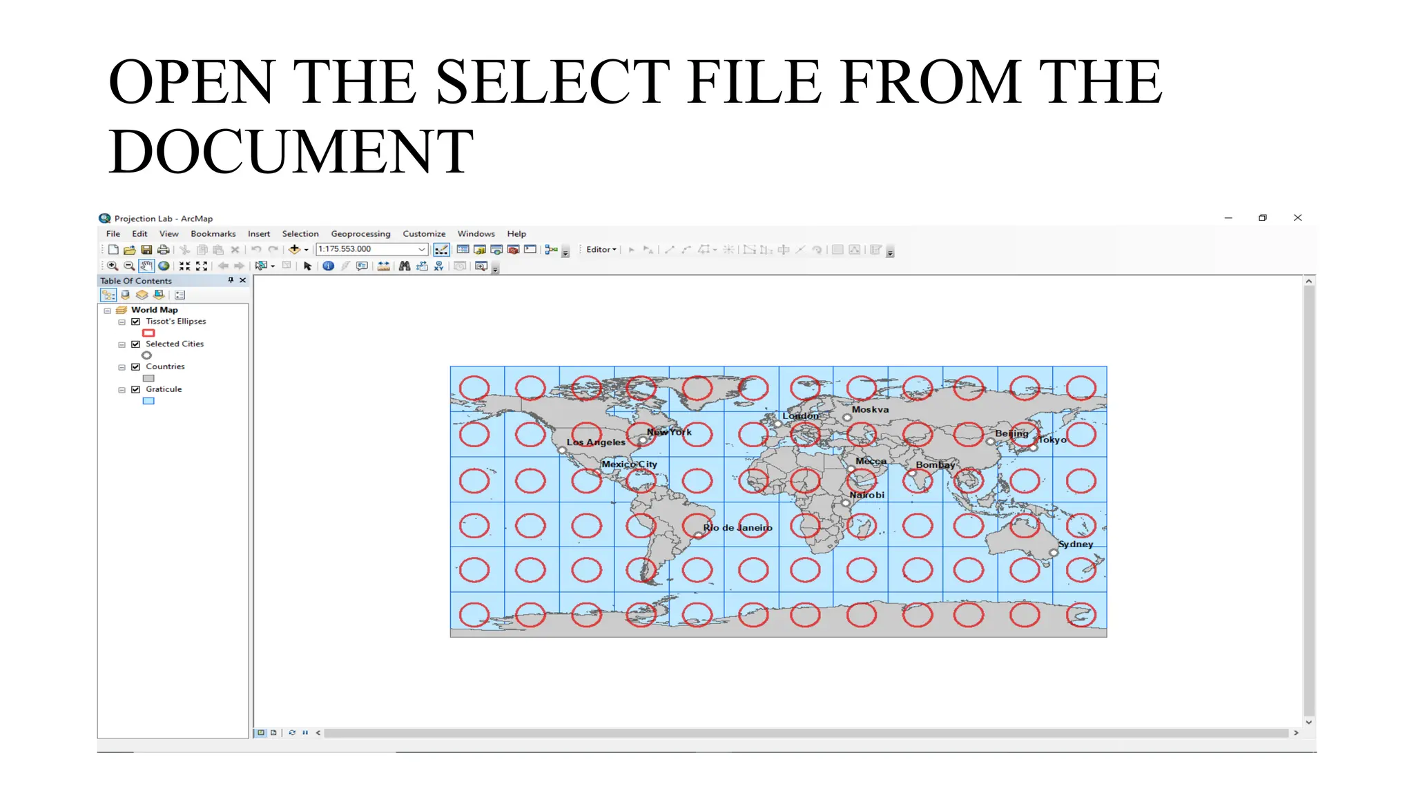 OPEN THE SELECT FILE FROM THE
DOCUMENT