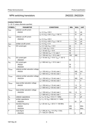 2N2222/2N222A Transistor data sheet | PDF