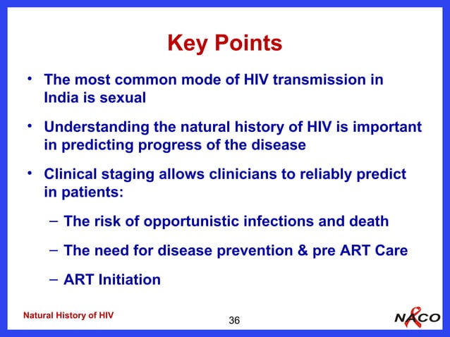 2 natural history of hiv and who clinical staging naco lac m | PPT