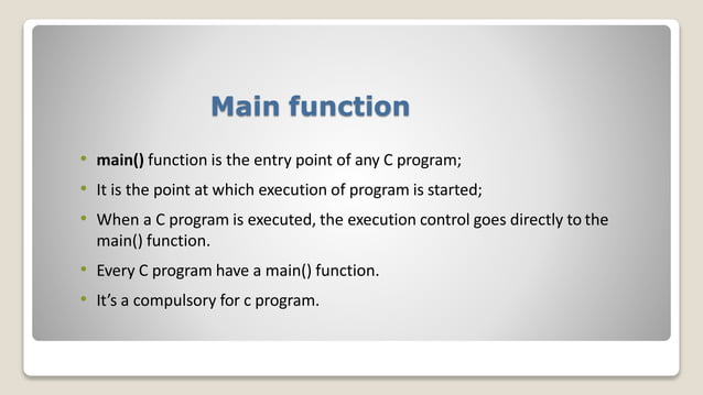 Basic Structure of C Language and Related Term | PPT