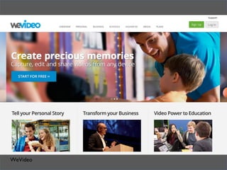 In practical termsTools
HTML5
WeVideo
 