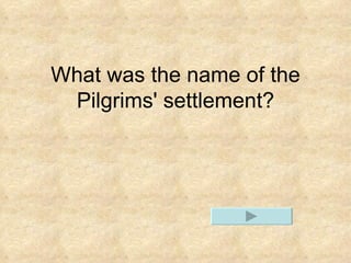 What was the name of the Pilgrims' settlement?