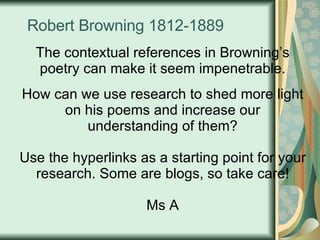 2nd Robert Browning 1812 1889 | PPT