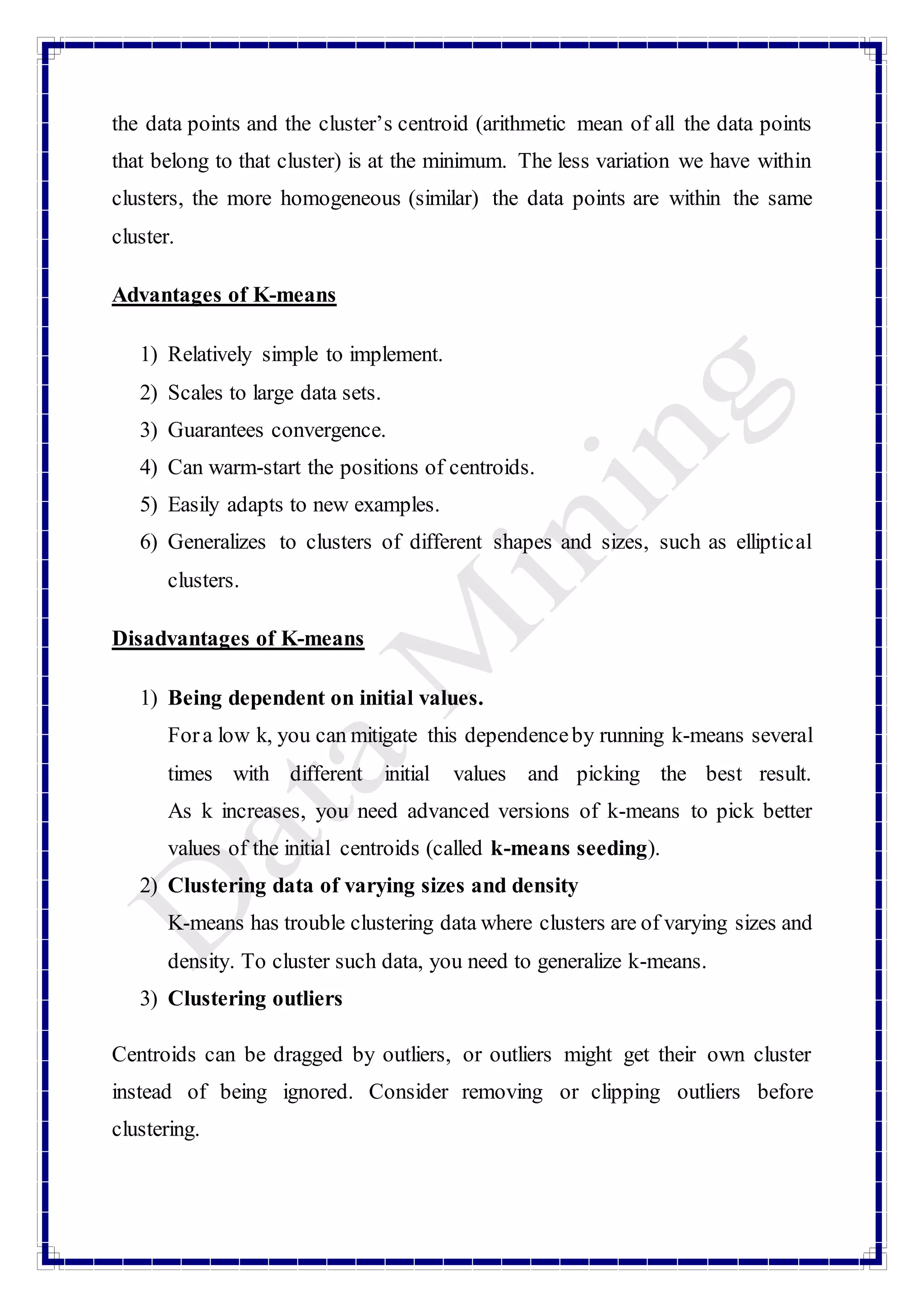 Types of Machine Learnig Algorithms(CART, ID3) | DOCX