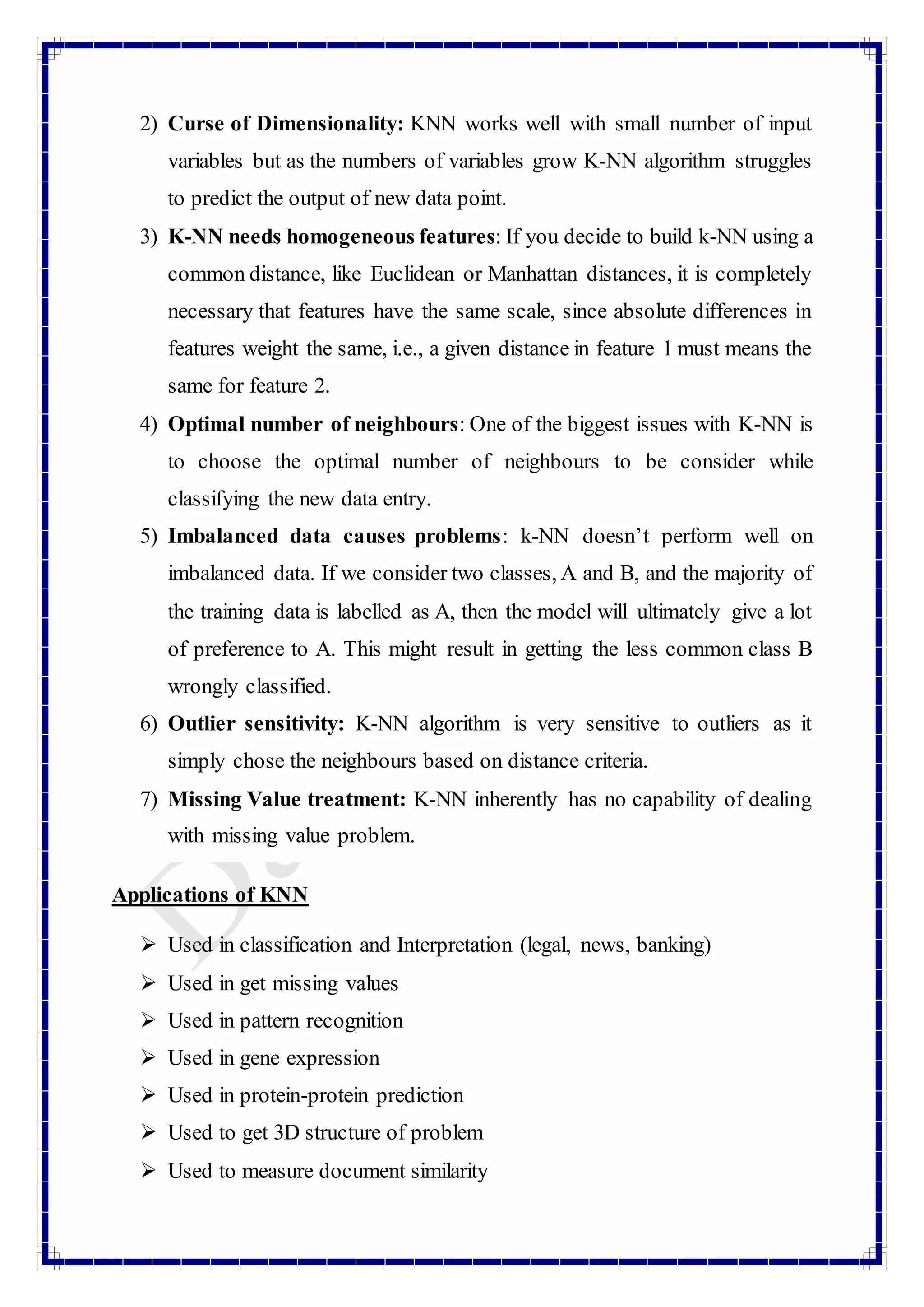 Types of Machine Learnig Algorithms(CART, ID3) | PDF