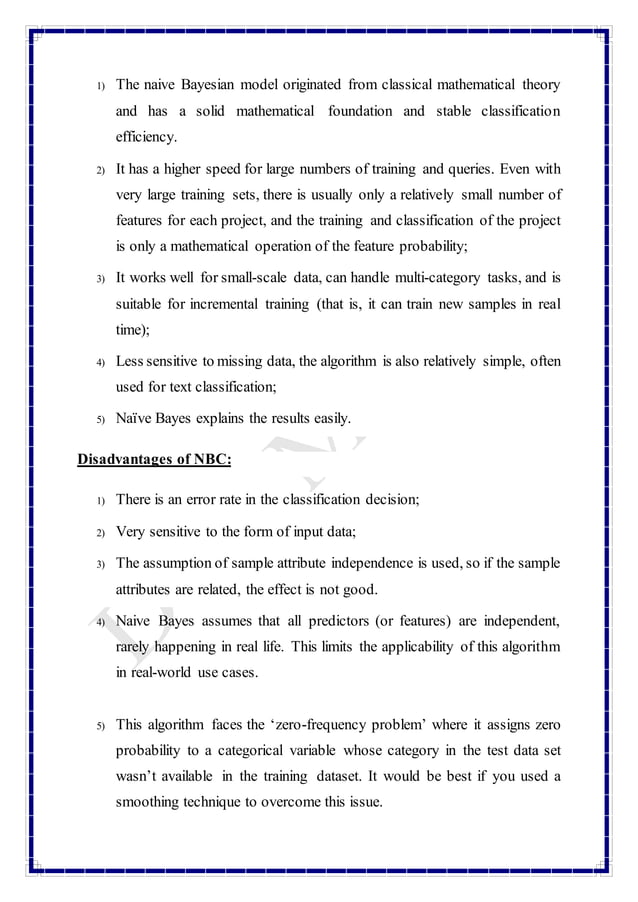 Types of Machine Learnig Algorithms(CART, ID3) | PDF