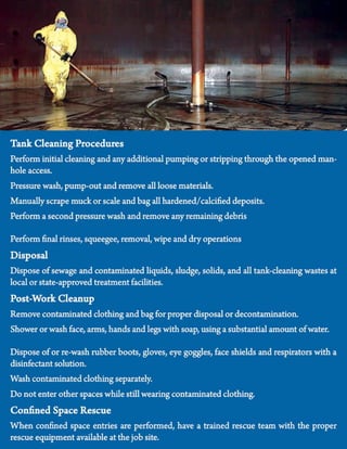 Safely Entering and Cleaning Tanks | PDF