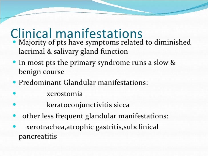 A Case of Sjogren's Syndrome