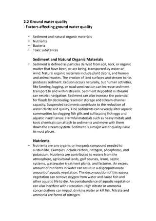 Ground water Survey and Water Quality | PDF
