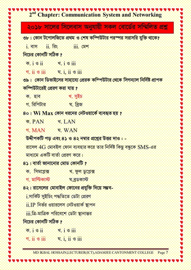 Hsc Ict Chapter 2 Communication System Networking Hsc Ict Chapter 2 Communication System Networking