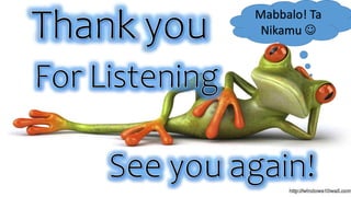 Mabbalo! Ta
Nikamu 
 