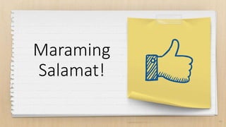 41
Maraming
Salamat!
 