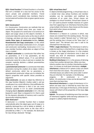 Comprehensive Guide to Core C++ Concepts and Programming Techniques | PDF