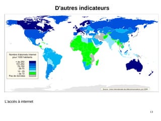 13
D'autres indicateurs
L'accès à internet
 