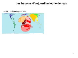 34
Les besoins d'aujourd'hui et de demain
Santé : prévalence du VIH
 