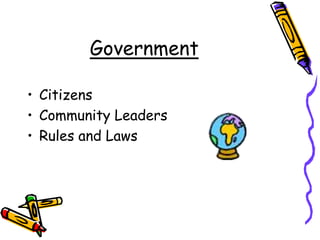 GovernmentCitizensCommunity LeadersRules and Laws