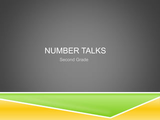 NUMBER TALKS
Second Grade
 