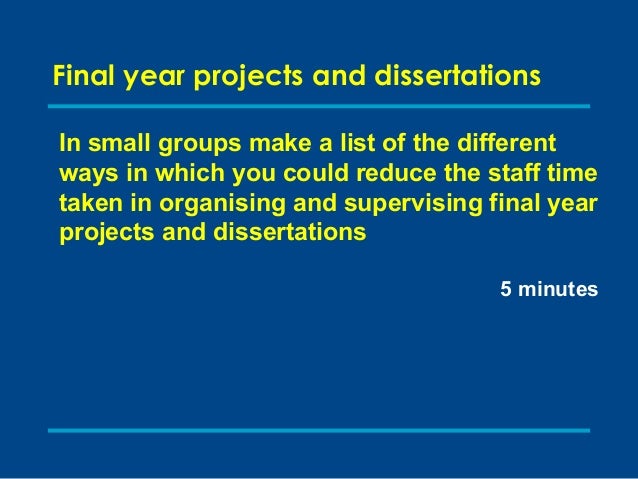 dissertation / final year project dissertation / final year project