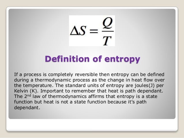 entropy is entropy is