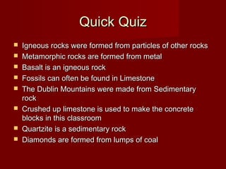 Types of Rocks | PDF