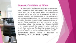 Humane Working Conditions 2nd LECTURE complete lecture Lab Std 2 of labor law.pptx