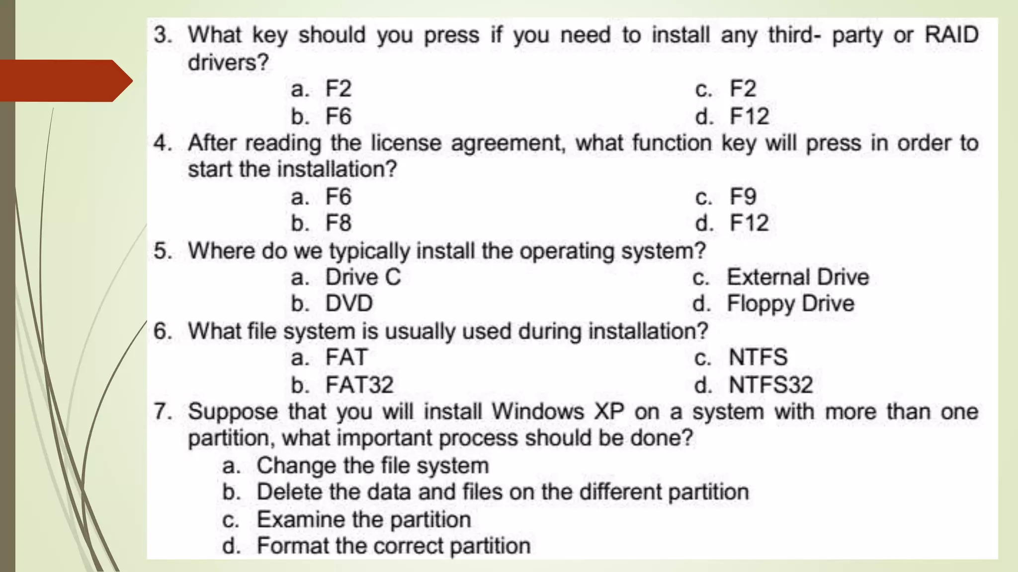 2nd lesson installing operating system