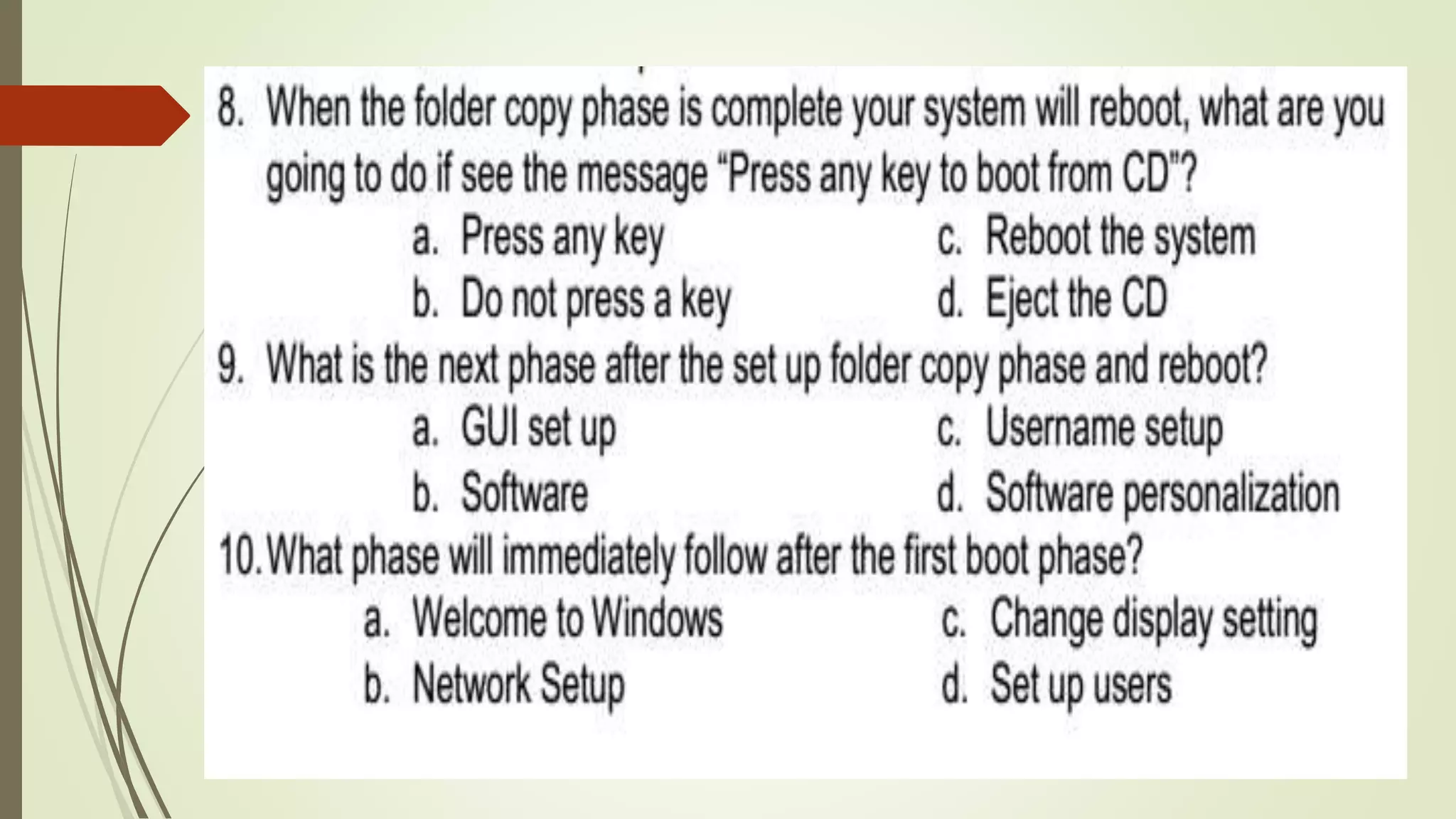 2nd lesson installing operating system