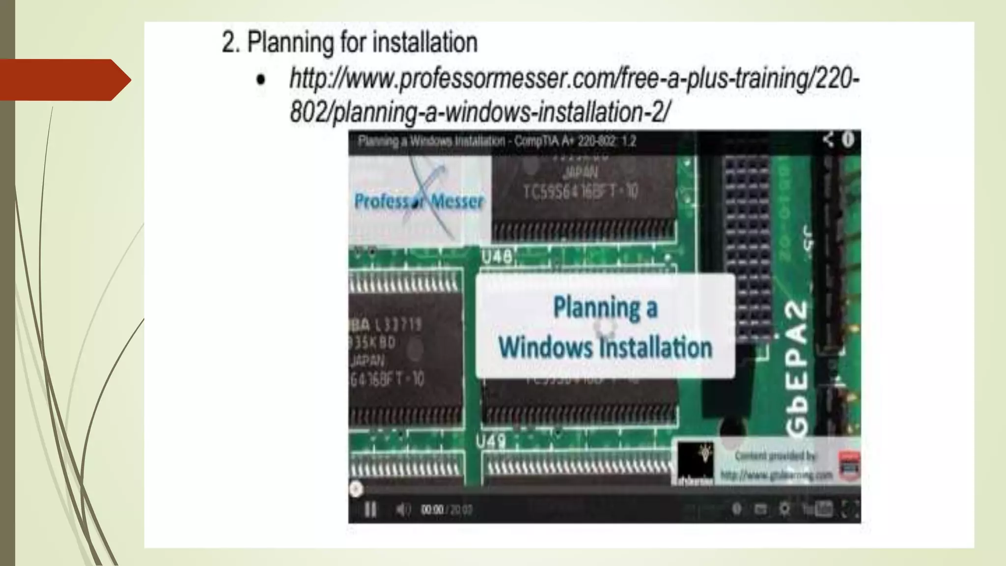 2nd lesson installing operating system