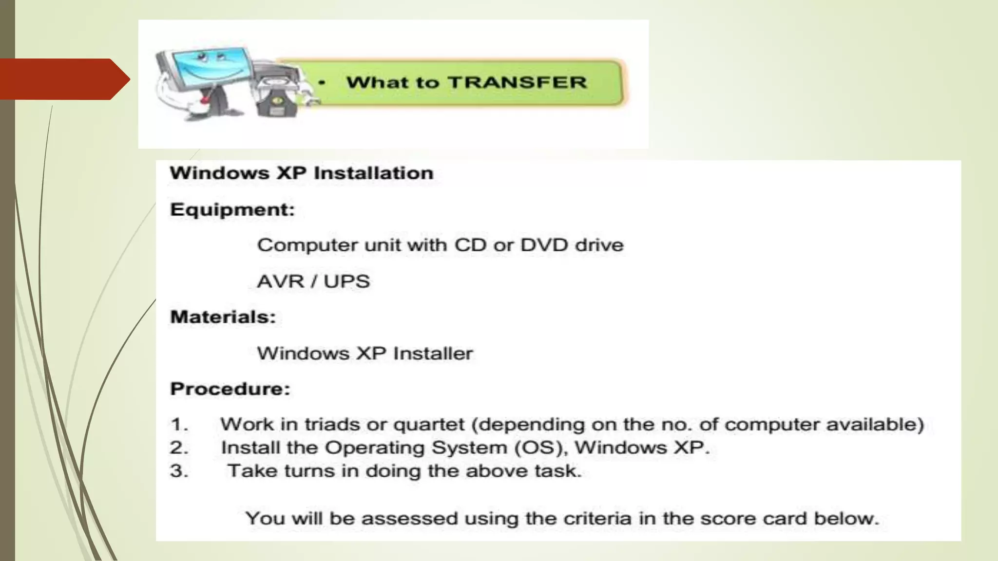 2nd lesson installing operating system