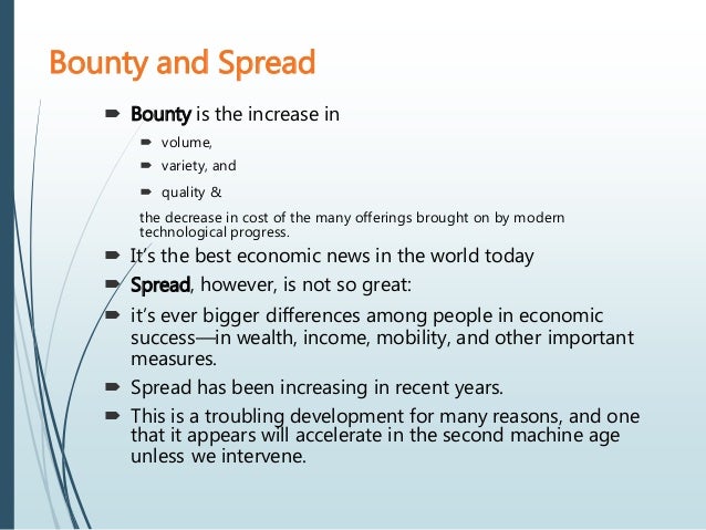 the bounty age the second machine age the bounty age the second machine age