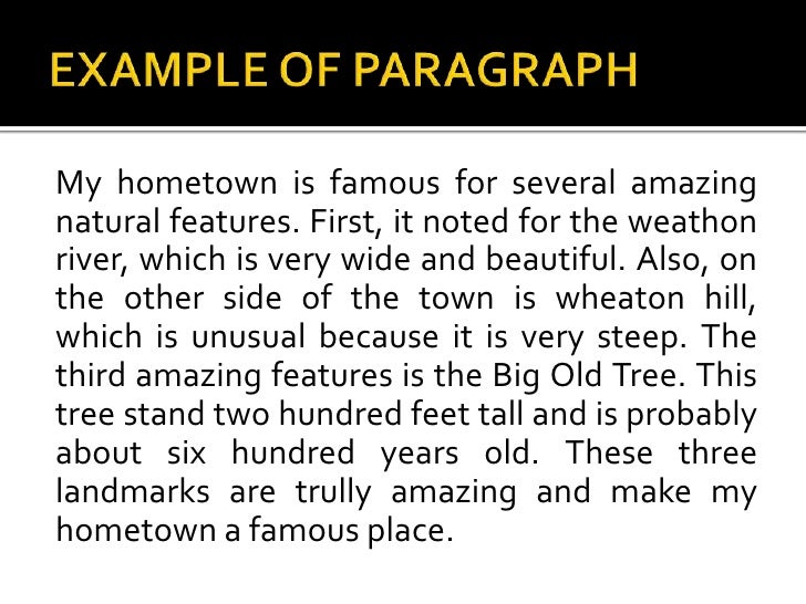 paragraph form