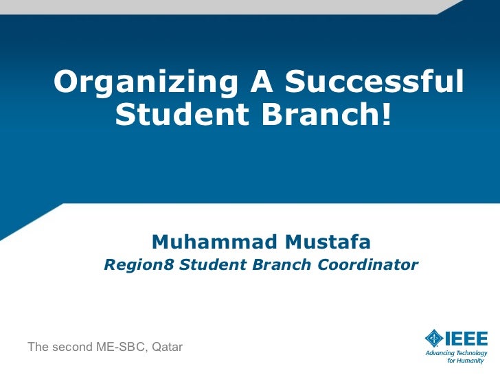 IEEE Student Branch Operations