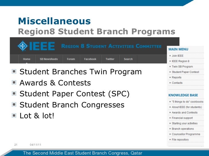IEEE Student Branch Operations
