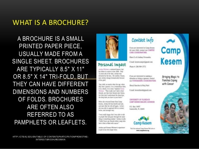 what is a brochure