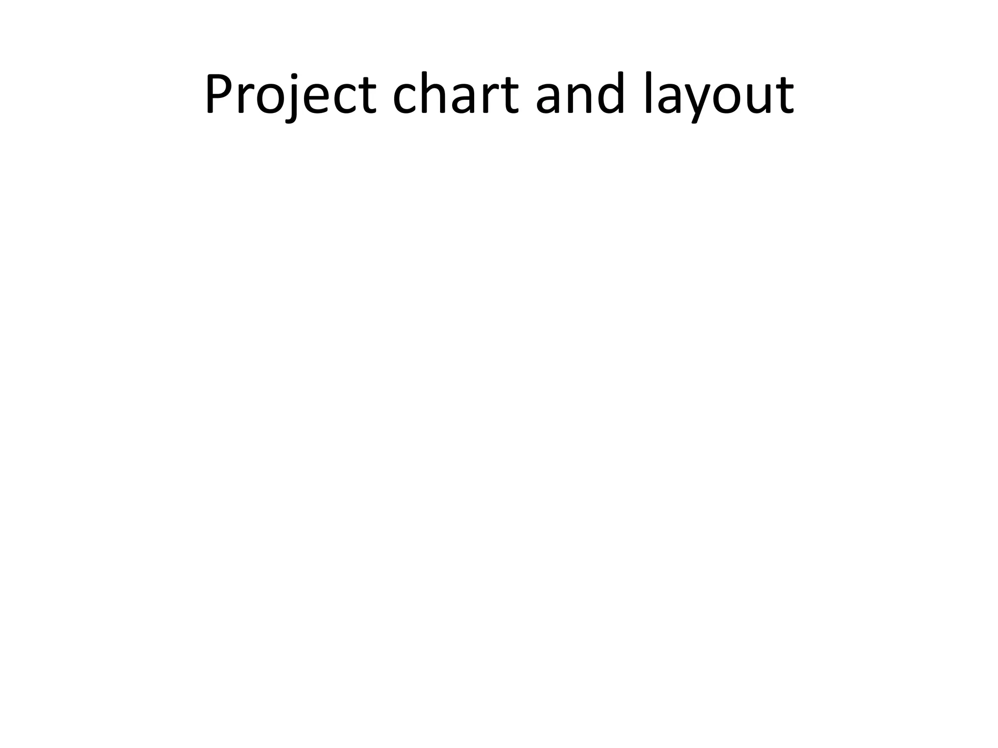 Project chart and layout
 