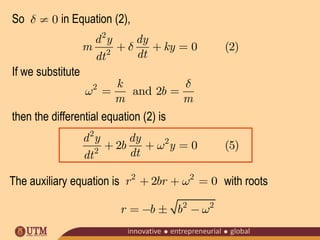 2nd order ode applications | PPT
