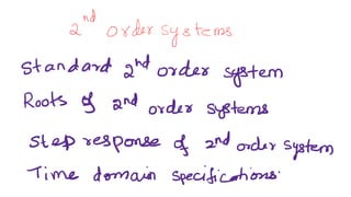 2nd order systems | PPT