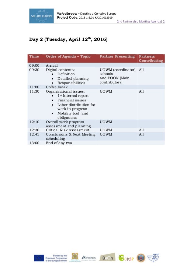 how to create an agenda for a meeting