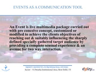 EVENT MANAGEMENT- PRINCIPLES & METHODS | PPTX
