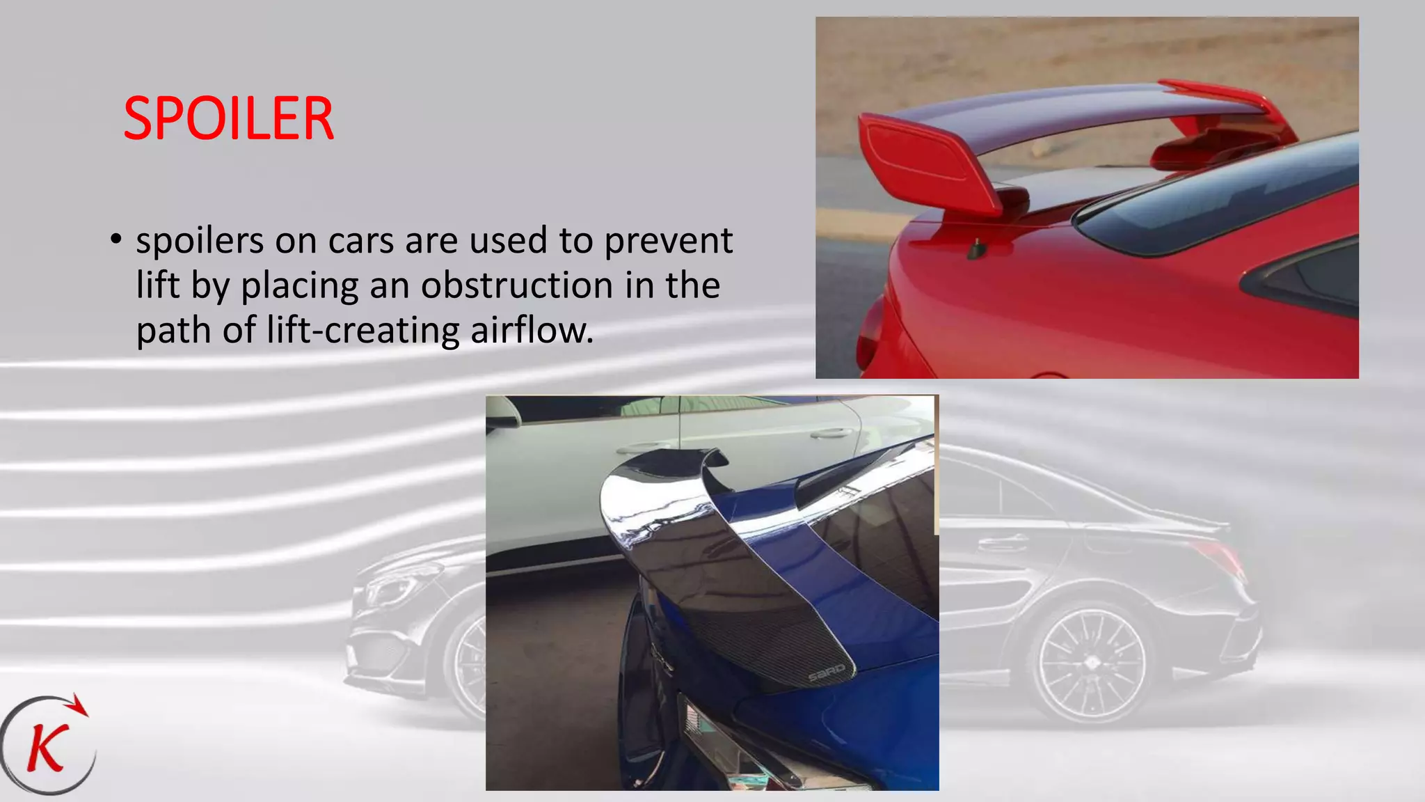 Spoiler Automotriz Car aerodynamic devices | PPTX