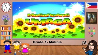 Grade 1- Malinis
 